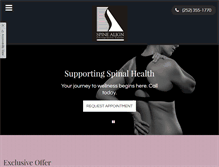 Tablet Screenshot of chiropracticgreenvillenc.com